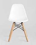 Стул Stool Group DSW детский белый, полипропилен, сталь, натуральный массив бука, фото 5