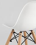 Стул Stool Group DSW детский белый, полипропилен, сталь, натуральный массив бука, фото 9