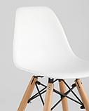 Стул Stool Group DSW детский белый, полипропилен, сталь, натуральный массив бука, фото 10