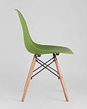 Стул Stool Group DSW зеленый, литой полипропилен, стальной каркас, массив бука, фото 6