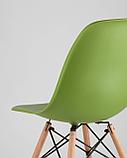 Стул Stool Group DSW зеленый, литой полипропилен, стальной каркас, массив бука, фото 9