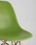 Стул Stool Group DSW зеленый, литой полипропилен, стальной каркас, массив бука, фото 10