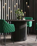 Стол Stool Group Ballet 120*75 столешница темное дерево ножки металл, фото 4