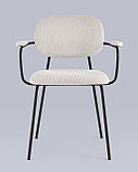 Стул Stool Group Кэрол бежевый обивка ткань, ножки металл, фото 4