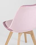 Стул Stool Group обеденный FRANKFURT обивка велюр цвет розовый, фото 9