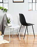 Стул Stool Group KON черный сиденье прочный пластик ножки металл, фото 3