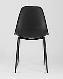 Стул Stool Group KON черный сиденье прочный пластик ножки металл, фото 9