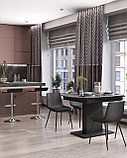 Стул Stool Group кухонный Texas мягкая обивка из экокожи, цвет серый, ножки черные, фото 4