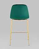 Стул полубарный Stool Group Валенсия SN велюр зеленый золотые ножки, фото 5