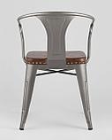 Стул Stool Group Tolix ARMS SOFT с подлокотниками серебристый пластик, металл, фото 6