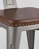 Стул Stool Group Tolix ARMS SOFT с подлокотниками серебристый пластик, металл, фото 9