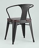 Стул Stool Group Tolix ARMS SOFT с подлокотниками черный матовый пластик, металл, фото 5