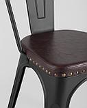 Стул Stool Group Tolix SOFT черный матовый, экокожа, пластик, металл, фото 8