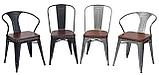 Стул Stool Group Tolix SOFT черный матовый, экокожа, пластик, металл, фото 10