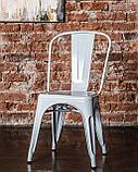 Стул Stool Group Tolix белый глянцевый, экокожа, пластик, металл, фото 3