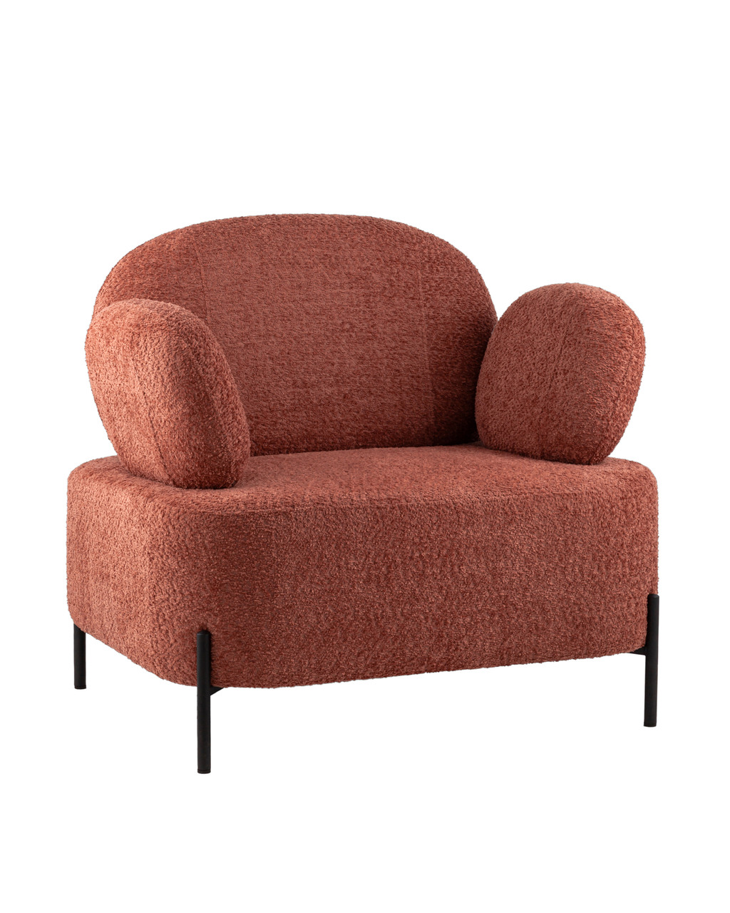 Кресло Stool Group Кэнди ткань букле коралловый
