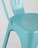 Стул Stool Group Tolix голубой матовый, экокожа, пластик, металл, фото 7
