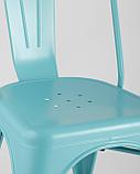Стул Stool Group Tolix голубой матовый, экокожа, пластик, металл, фото 9