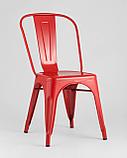 Стул Stool Group Tolix красный глянцевый, экокожа, пластик, металл, фото 2