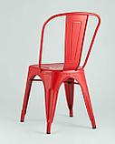 Стул Stool Group Tolix красный глянцевый, экокожа, пластик, металл, фото 7