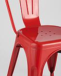 Стул Stool Group Tolix красный глянцевый, экокожа, пластик, металл, фото 9