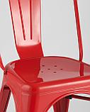 Стул Stool Group Tolix красный глянцевый, экокожа, пластик, металл, фото 10