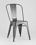 Стул Stool Group Tolix серебристый матовый, экокожа, пластик, металл, фото 2