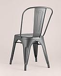 Стул Stool Group Tolix серебристый матовый, экокожа, пластик, металл, фото 6