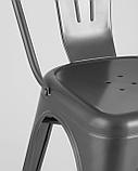 Стул Stool Group Tolix серебристый матовый, экокожа, пластик, металл, фото 8