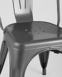 Стул Stool Group Tolix серебристый матовый, экокожа, пластик, металл, фото 10