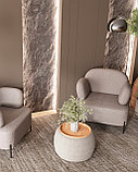 Кресло Stool Group Кэнди ткань букле светло-серый, фото 4