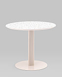 Стол Stool Group Stem D90 столешница терраццо ножки плиссе металл, фото 2
