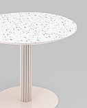 Стол Stool Group Stem D90 столешница терраццо ножки плиссе металл, фото 3