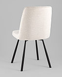 Комплект из четырех стульев Stool Group Trell мягкий кремовый обивка рогожка, фото 6