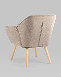 Комплект из двух стульев Stool Group Вэйл серый обивка ткань ножки из массива дерева, фото 6