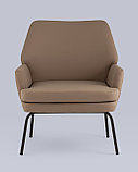 Кресло Stool Group Харви капучино обивка экокожа металлические ножки, фото 4