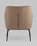 Кресло Stool Group Харви капучино обивка экокожа металлические ножки, фото 5