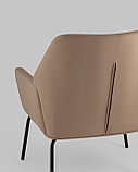 Кресло Stool Group Харви капучино обивка экокожа металлические ножки, фото 6