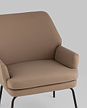 Кресло Stool Group Харви капучино обивка экокожа металлические ножки, фото 7