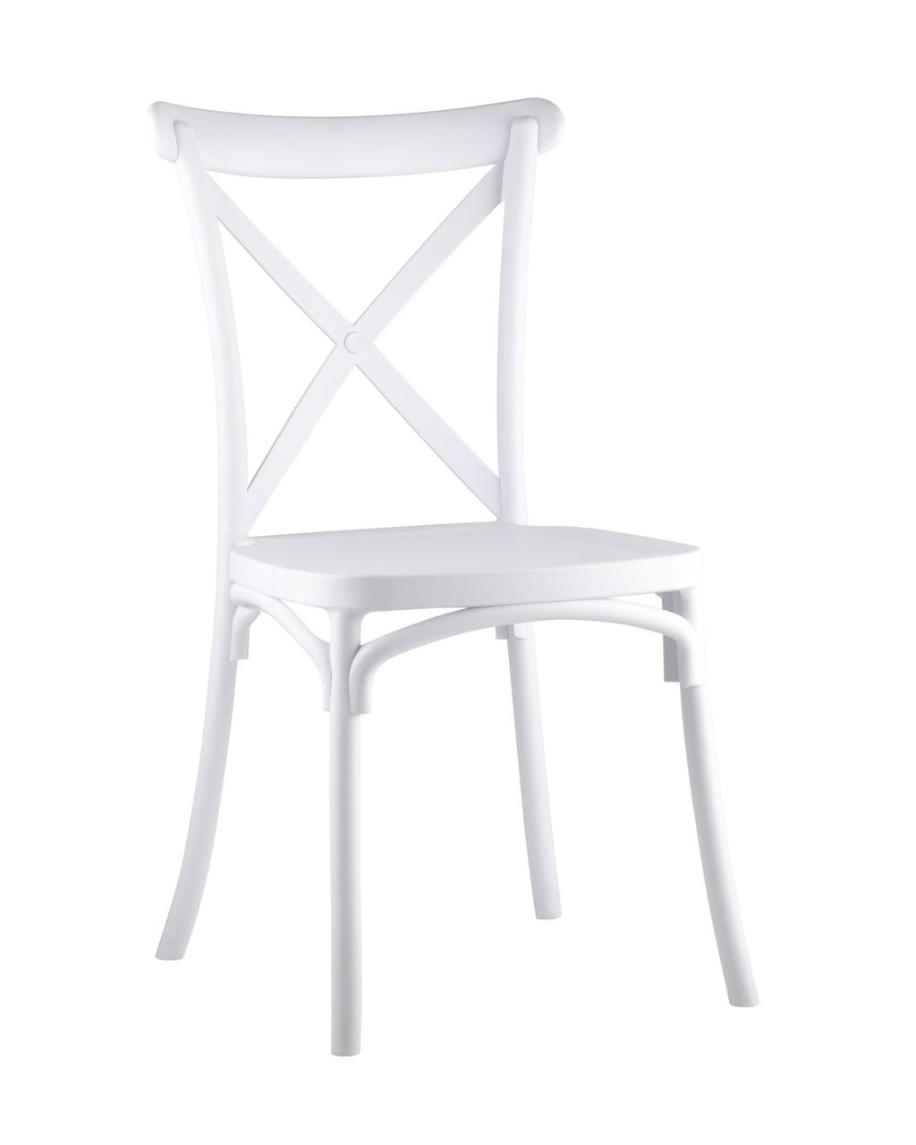Стул Stool Group пластиковый Кроссбэк белый
