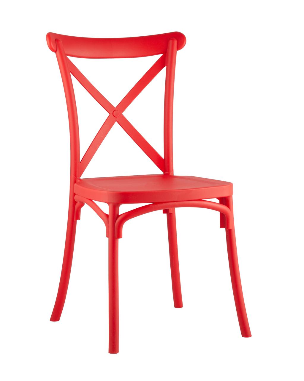 Стул Stool Group пластиковый Кроссбэк красный