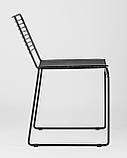 Стул Stool Group обеденный Danny черный металл с черной подушкой из экокожи, фото 5