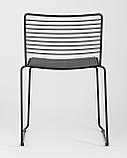 Стул Stool Group обеденный Danny черный металл с черной подушкой из экокожи, фото 7