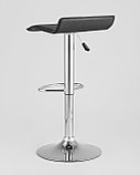 Стул барный Stool Group Хай-Тек черный обивка экокожа, хромированная ножка, газ-лифт, фото 5