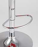 Стул барный Stool Group PORSCHE красный экокожа, прострочка, газлифт, хром, фото 9