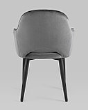 Стул Stool Group Стул Венера диамант велюр серый металлический каркас, фото 7