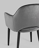 Стул Stool Group Стул Венера диамант велюр серый металлический каркас, фото 9