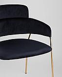 Стул Stool Group Полин мягкий синий обивка вельвет, фото 9