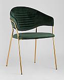 Стул Stool Group Эвита мягкий зеленый обивка велюр, фото 2
