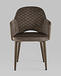 Стул Stool Group Венера диамант велюр коричневый мебельная ткань велюр, фото 2